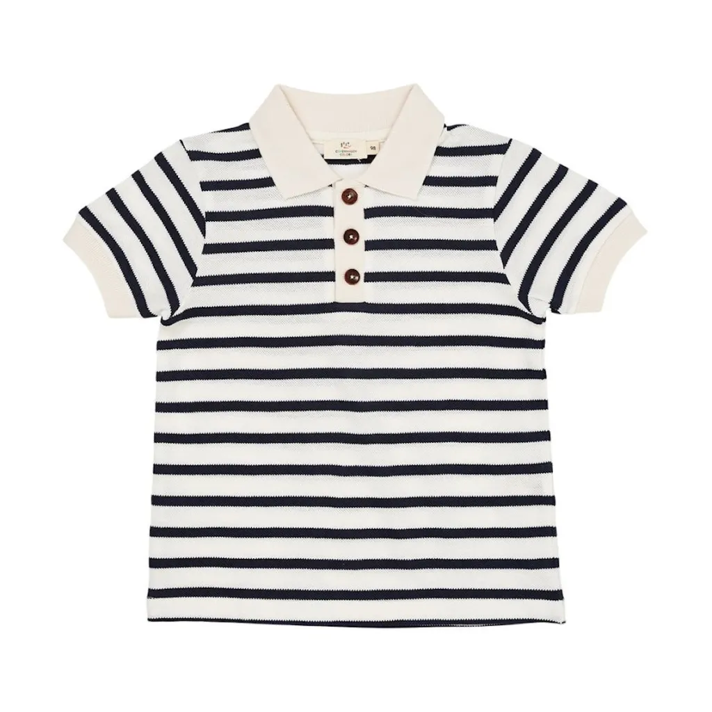 Randig Pikétröja Navy Stripe>Copenhagen Colors Discount