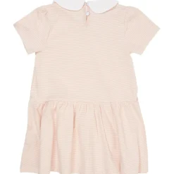 Randig Poplinklänning Med Krage Dusty Rose Cream Stripe>Copenhagen Colors New