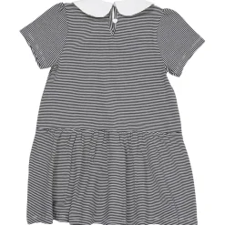 Randig Poplinklänning Med Krage Navy Cream Stripe>Copenhagen Colors New