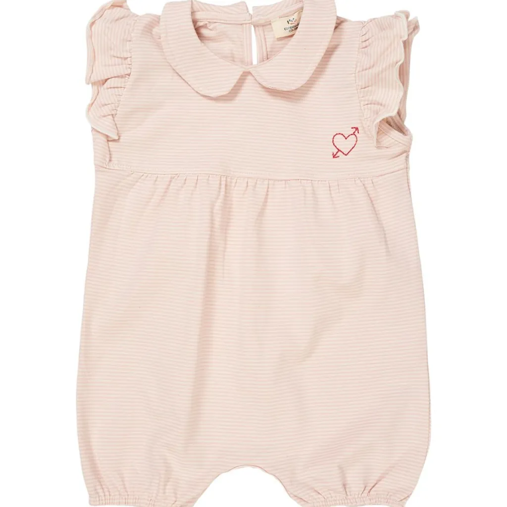 Randig Romper Dusty Rose Cream Stripe>Copenhagen Colors