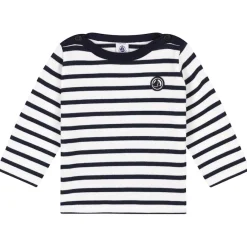 Randig Tröja Marinblå>Petit Bateau