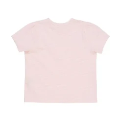 Randig T-shirt Med Rufsiga Ärmar Ballerina Cream Stripe>Copenhagen Colors Clearance