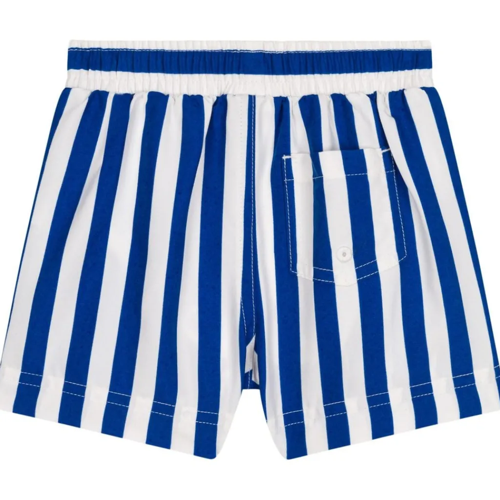 Randiga Badbyxor Blå>Petit Bateau Hot