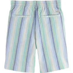 Randiga Shorts Blå><noscript><img width=