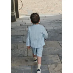 Randiga Shorts Himmelsblå><noscript><img width=