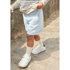 Randiga Shorts Himmelsblå><noscript><img width=