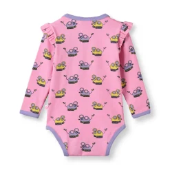 Regent With Robot Mice Långärmad Baby Body Pink Lilac><noscript><img width=