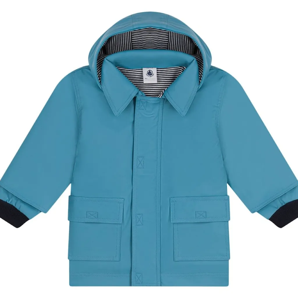 Regnjacka Ljusblå>Petit Bateau