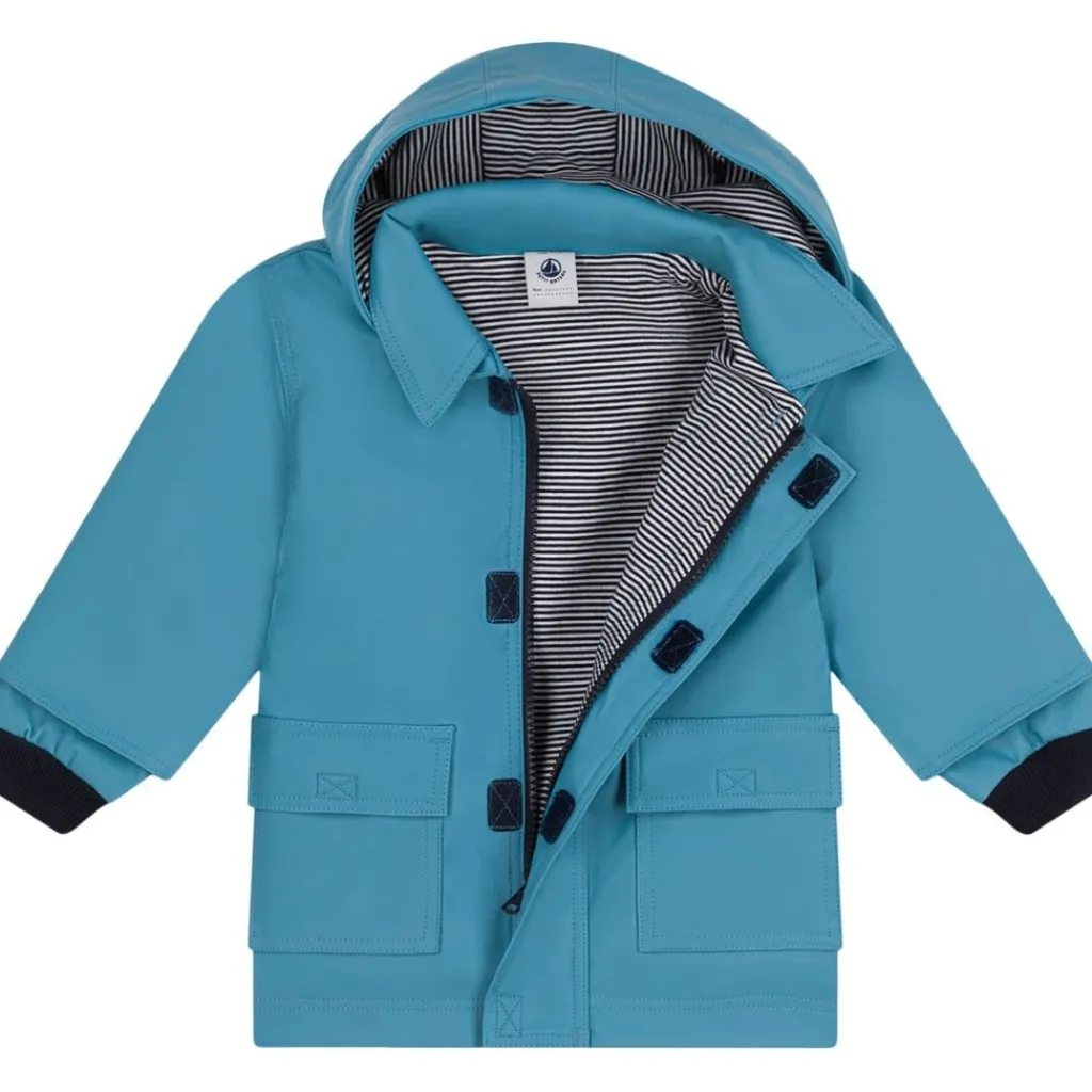Regnjacka Ljusblå>Petit Bateau