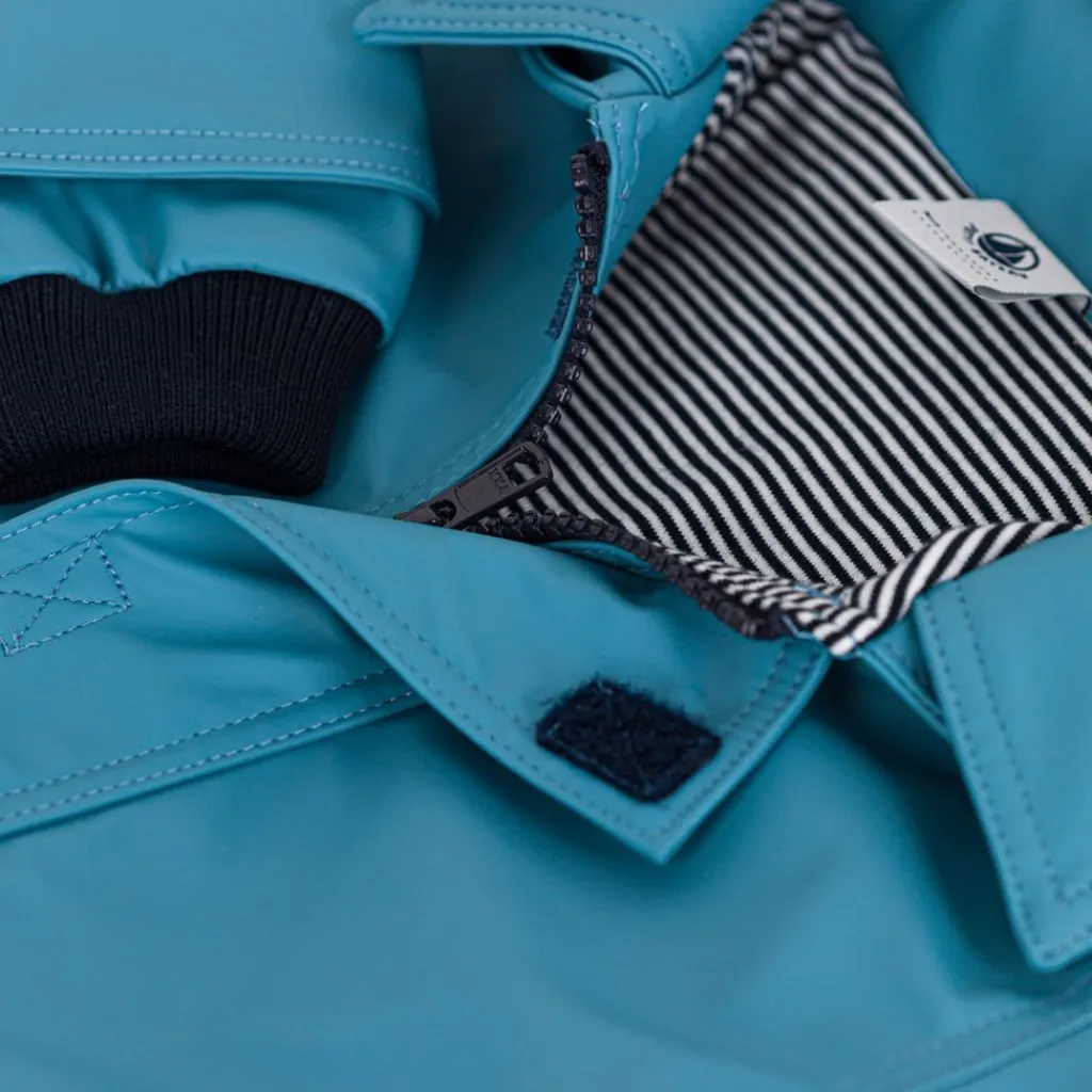 Regnjacka Ljusblå>Petit Bateau