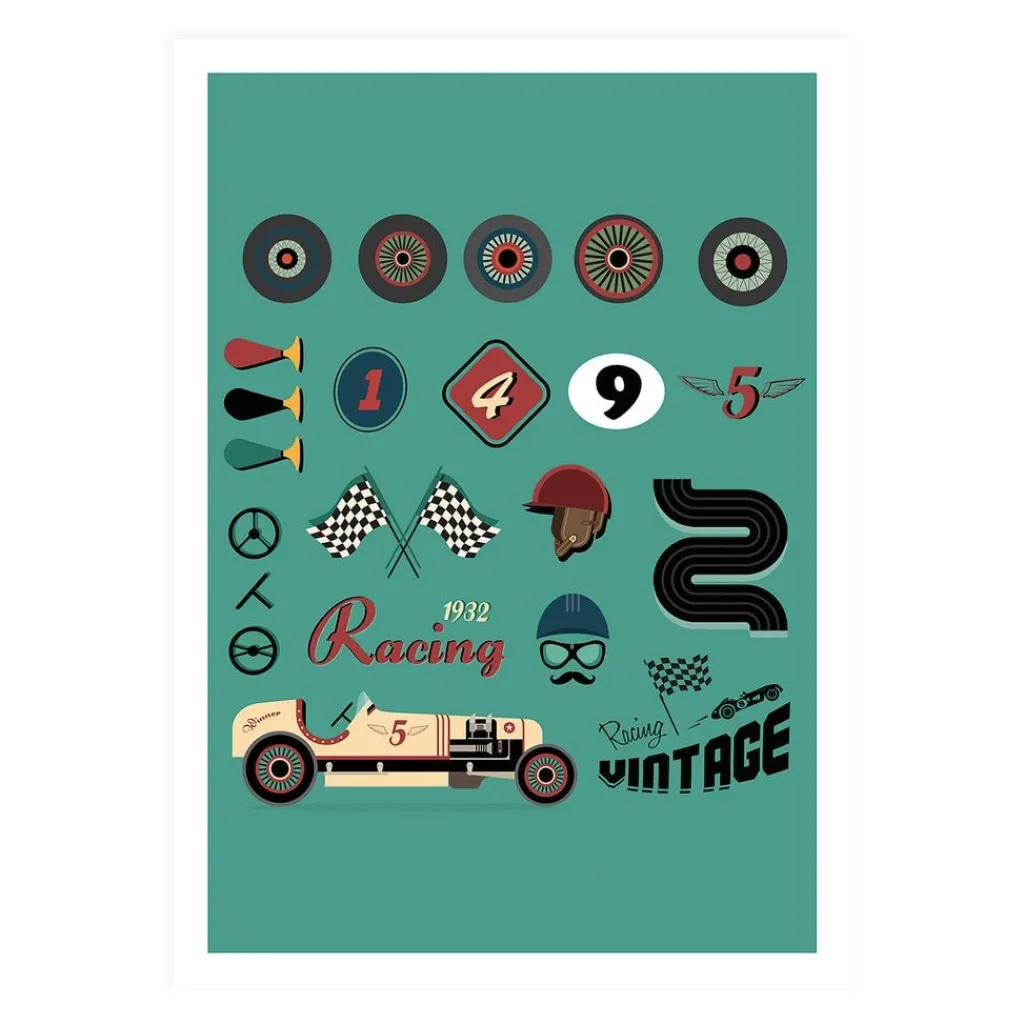 Retro Tema Poster>XO Posters Online