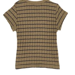 Rib Stripe T-shirt Grön>My Little Cozmo Clearance