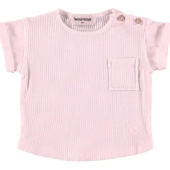 Ribbad Baby T-shirt Rosa>Tocoto Vintage New