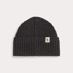 Ribbad Mössa Windsor Heather>Ralph Lauren Discount
