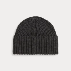 Ribbad Mössa Windsor Heather>Ralph Lauren Discount