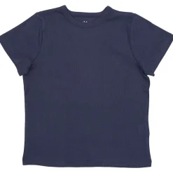 Ribbad T-shirt Marinblå>Copenhagen Colors Outlet