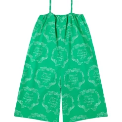 Ribbon Gift All Over Vävda Hängselbyxor Green>Bobo Choses Sale