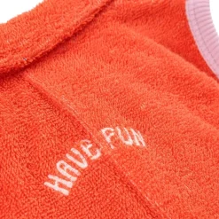 Ribbon Gift Terry Towel Playsuit Red><noscript><img width=