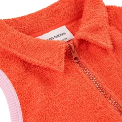 Ribbon Gift Terry Towel Playsuit Red><noscript><img width=