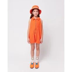 Ribbon Gift Terry Towel Playsuit Red><noscript><img width=