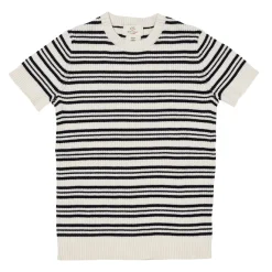 Ribbstickad Blus Navy Stripe>Copenhagen Colors Clearance