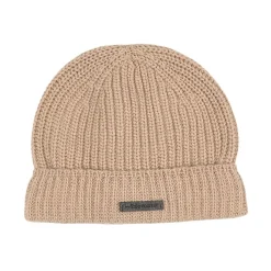 Ribbstickad Mössa Beige>My Little Cozmo Online
