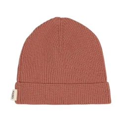 Ribbstickad Ullmössa Burnt Pink>Kuling Best