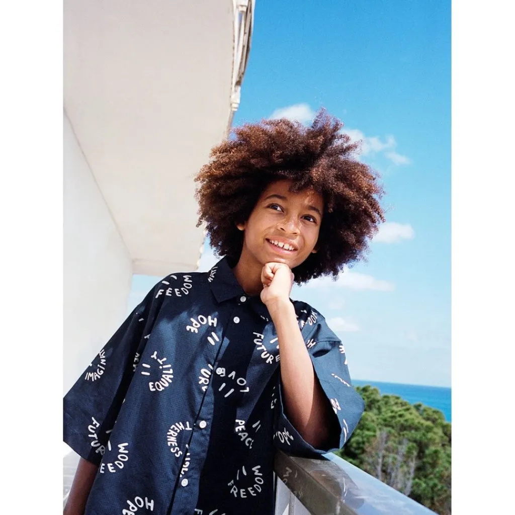 Richie Long Sleeve Shirt Smile Words>Molo Discount