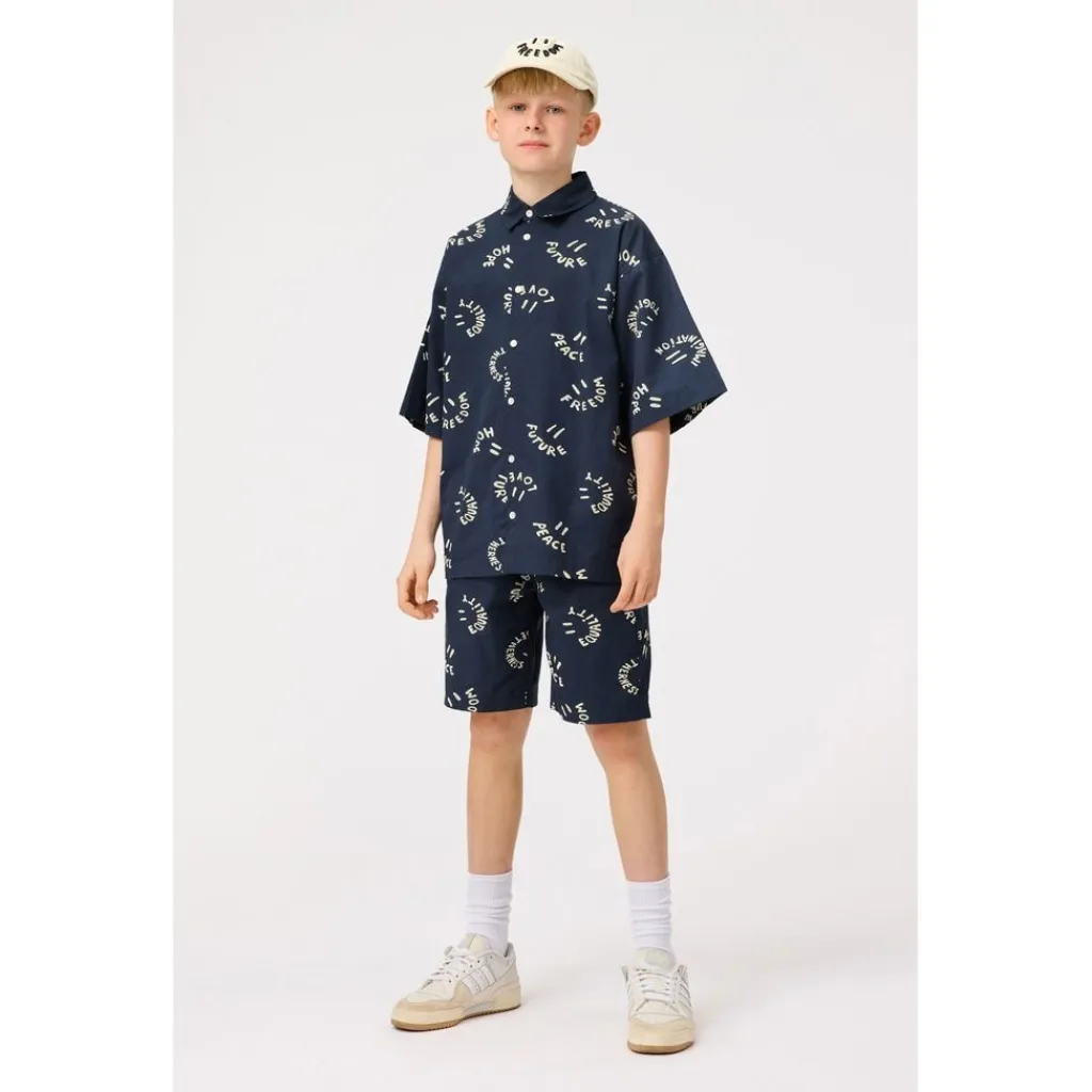 Richie Long Sleeve Shirt Smile Words>Molo Discount