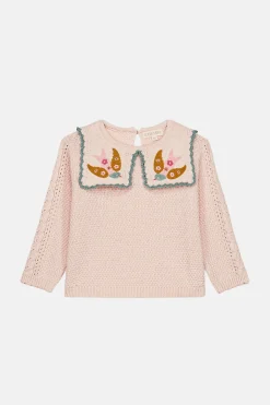 Rilda Stickad Tröja Blush>Louise Misha Outlet