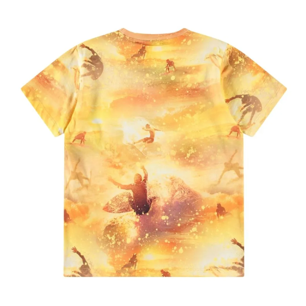 Riley Short Sleeve T-Shirt Golden Surfers>Molo Sale