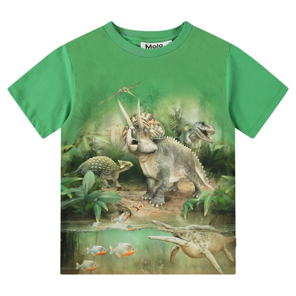 Riley Short Sleeve T-Shirt Jungle Dinos>Molo