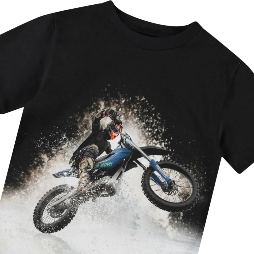 Riley Short-Sleeved T-Shirt Water Wheelie>Molo New