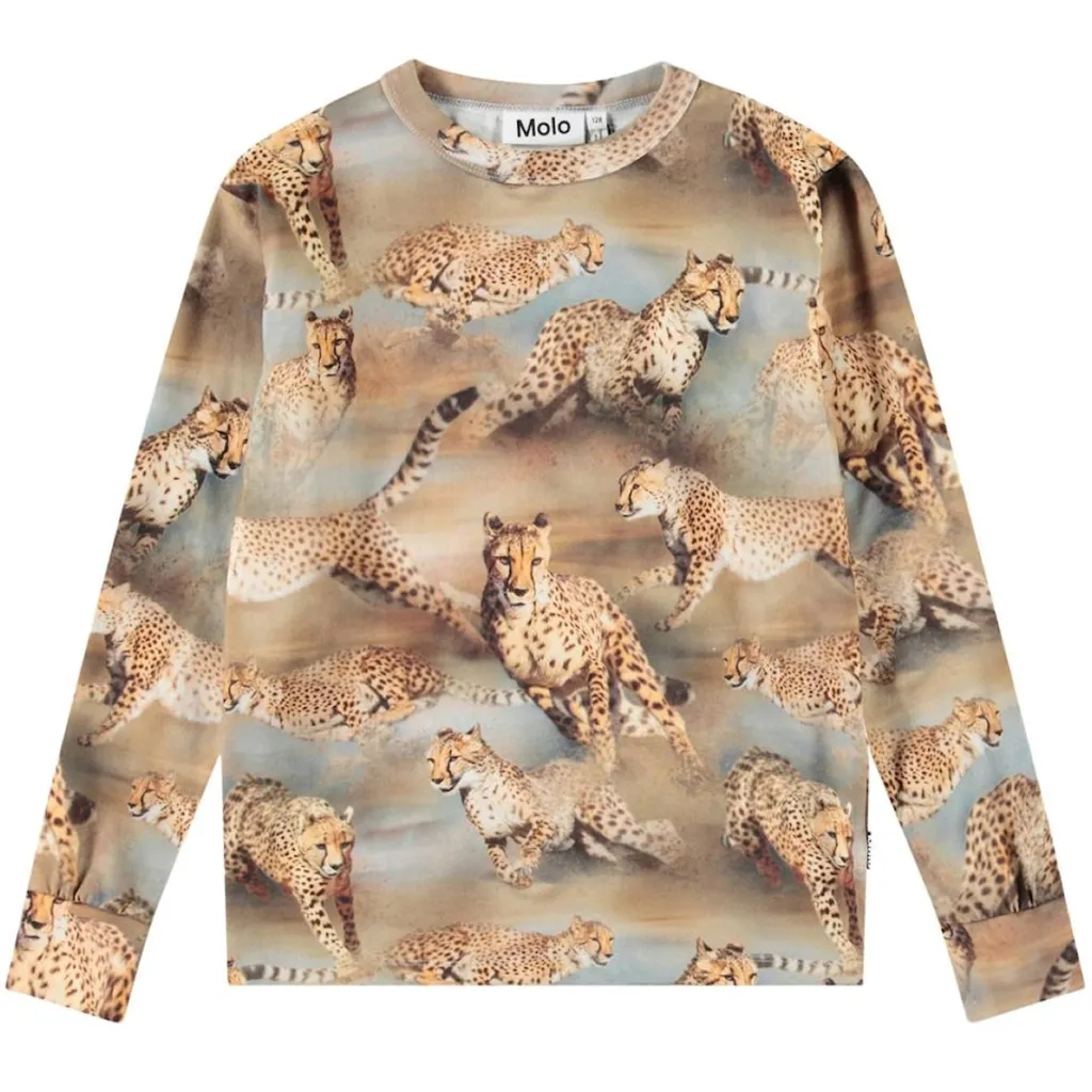 Rill Long-Sleeved T-Shirt Fast Cheetahs>Molo Outlet