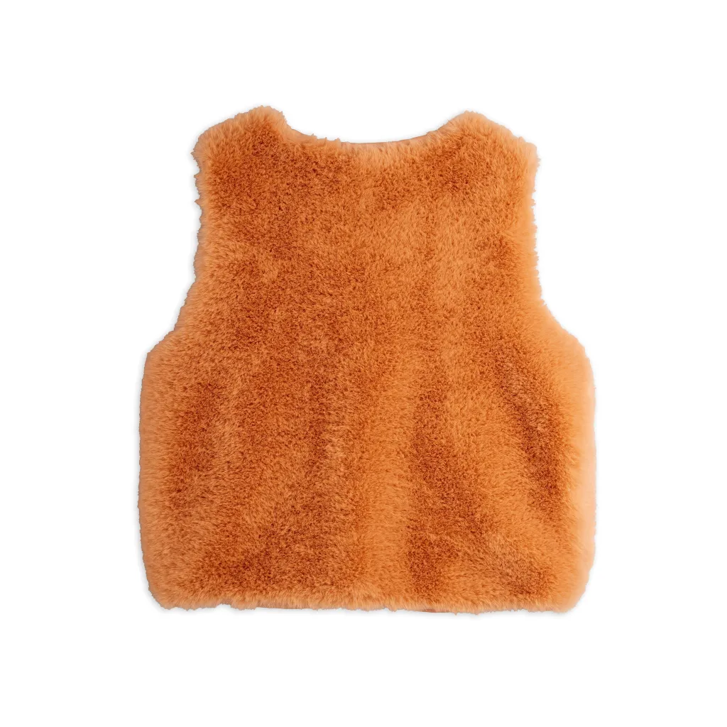 Ritzratz Patch Fuskpälsväst Pink>Mini Rodini Hot