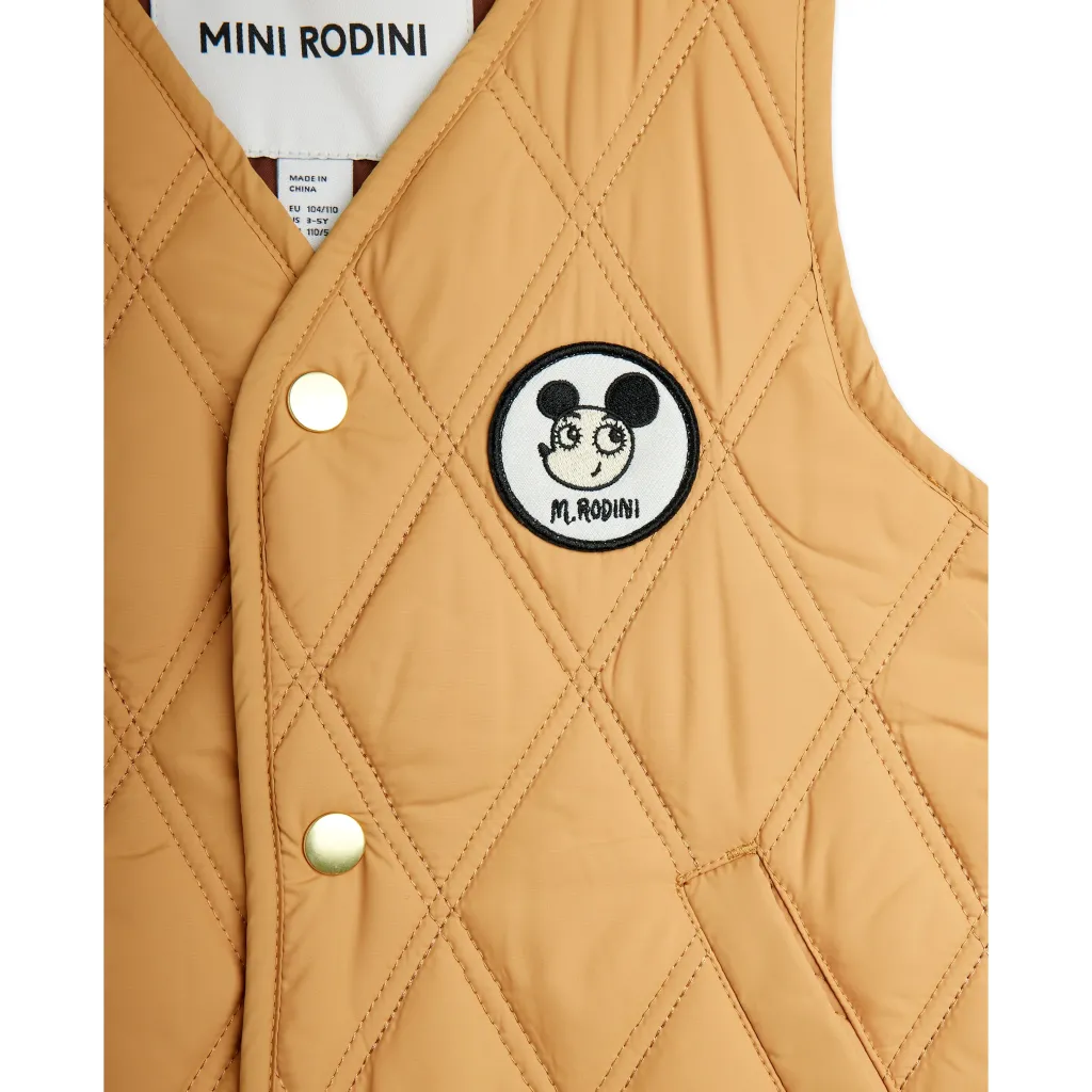 Ritzratz Patch Quiltad Väst Beige>Mini Rodini Outlet