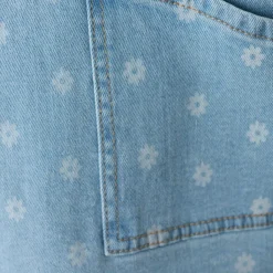 Ärmlös Denimklänning Aop China Blue><noscript><img width=