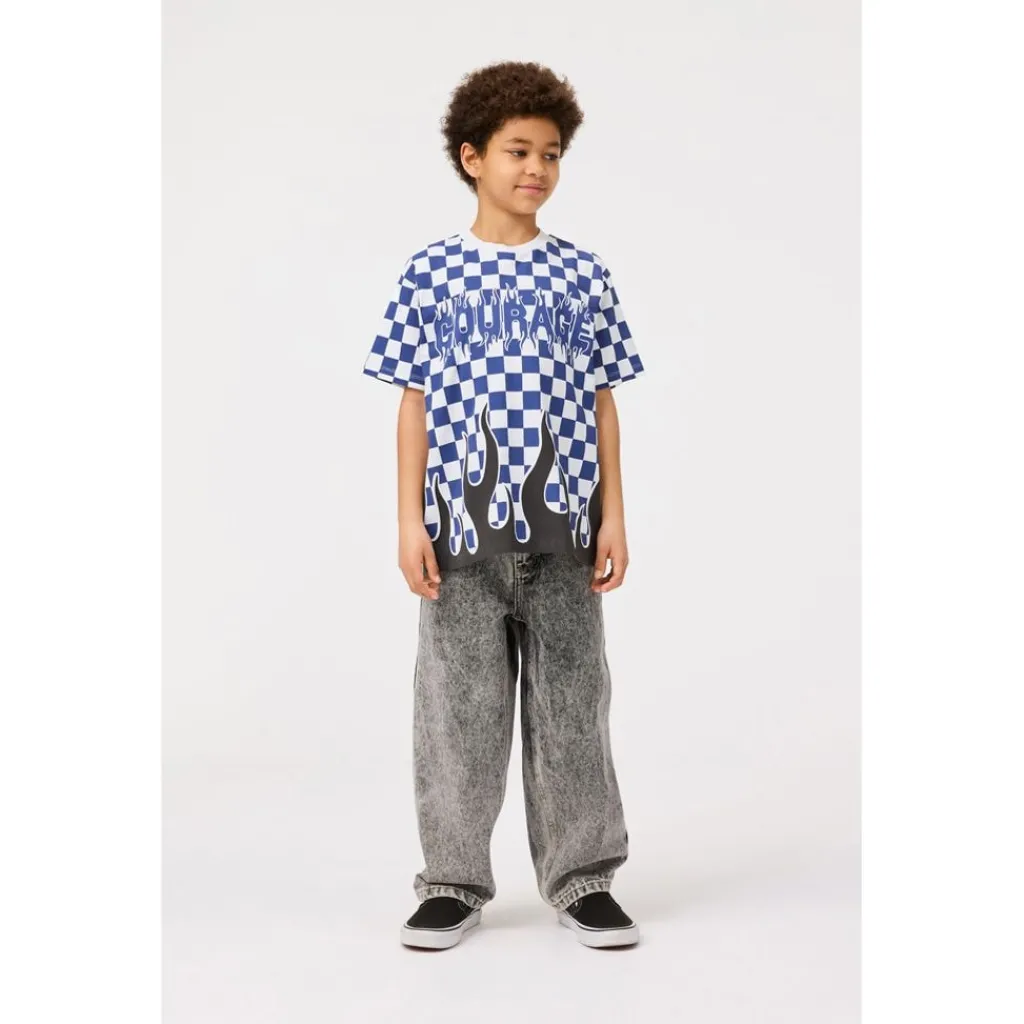 Rodney Short-Sleeved T-Shirt Courage Check>Molo Hot