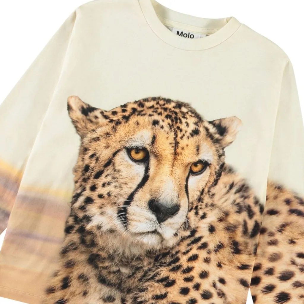 Rollo Long-Sleeved T-Shirt Big Cheetah Light>Molo Outlet