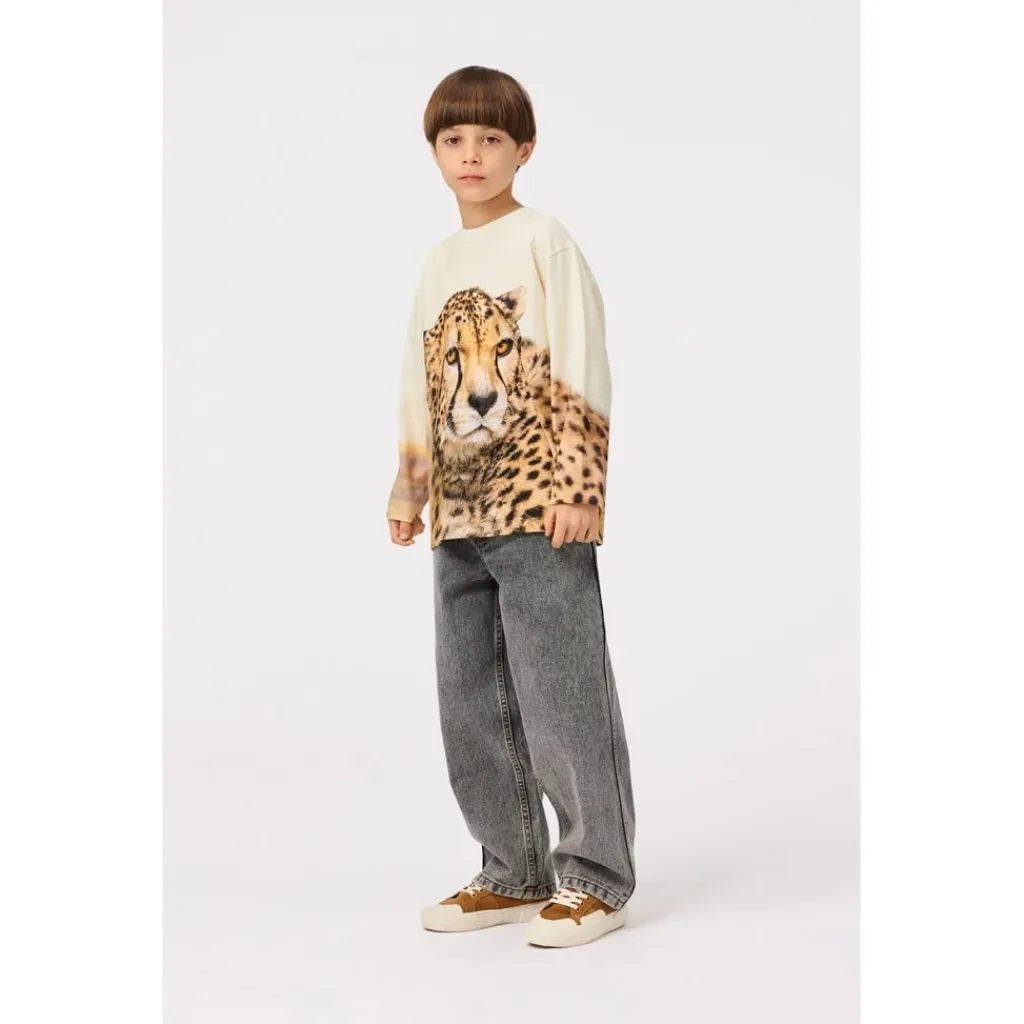 Rollo Long-Sleeved T-Shirt Big Cheetah Light>Molo Outlet