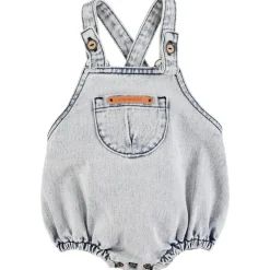Romper Washed Light Blue Denim>Piupiuchick