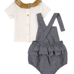 Romper-Set Blue Chambray>Absorba Discount