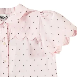 Ronda Short Sleeve Shirt Charlotte Pink>Molo