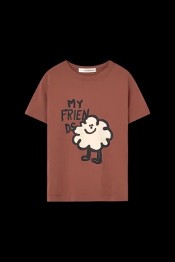 Rooster T-shirt Brown>The Animals Observatory New