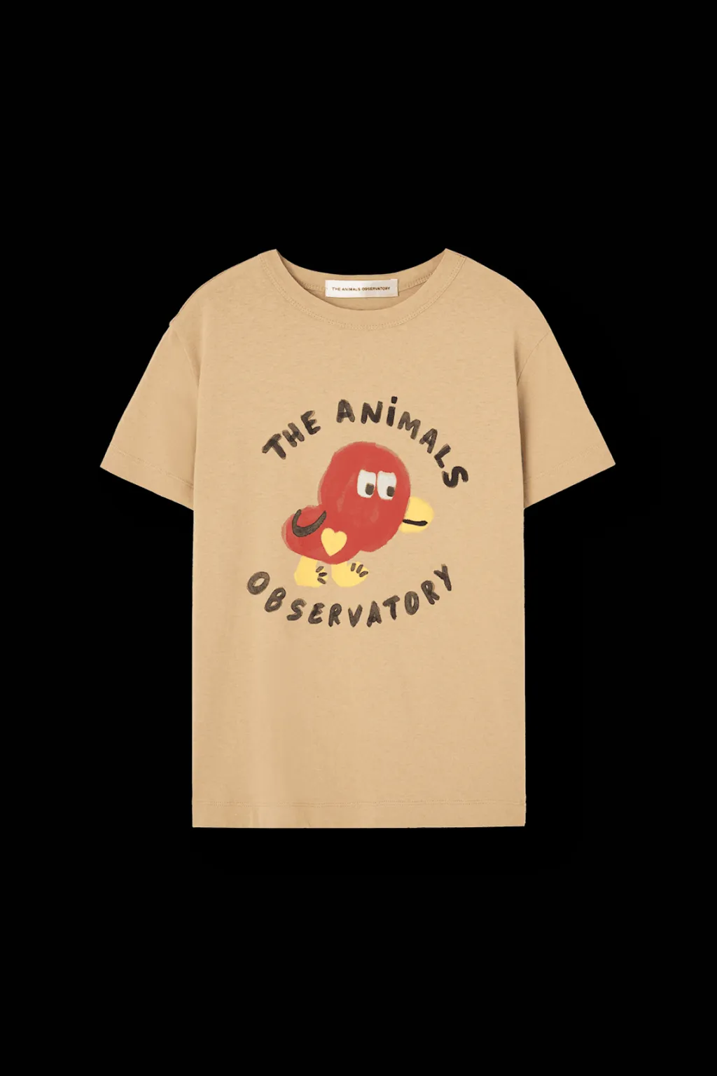 Rooster T-shirt Soft Brown>The Animals Observatory Online