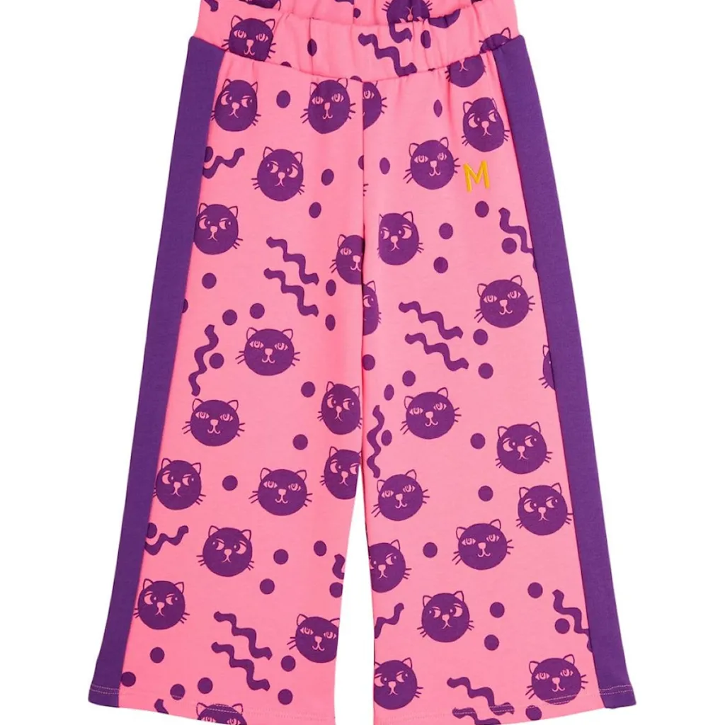 Rosa Squiggly Cats Sweatpants>Mini Rodini