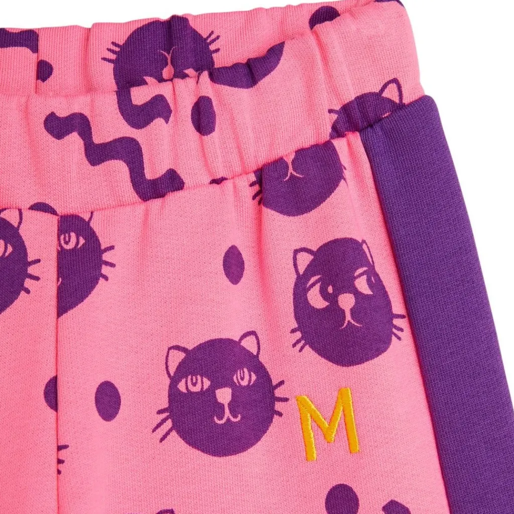 Rosa Squiggly Cats Sweatpants>Mini Rodini