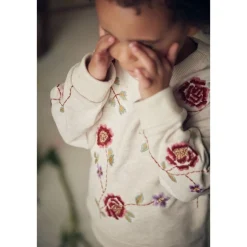 Rosalia Tröja Med Blombrodyr Beige>Louise Misha Hot