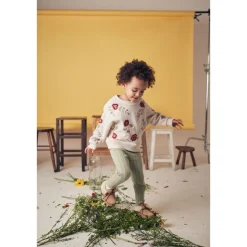 Rosalia Tröja Med Blombrodyr Beige><noscript><img width=