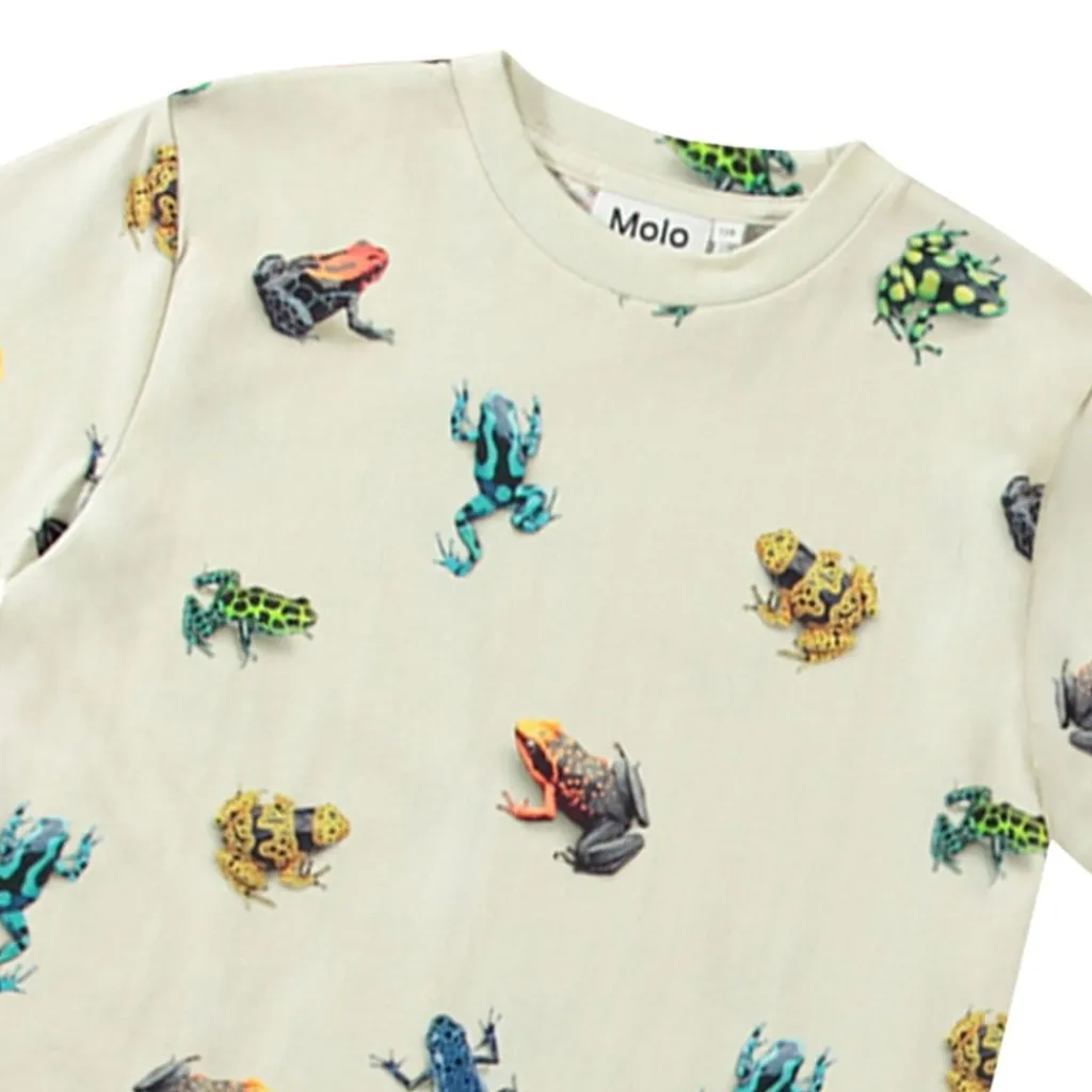 Roxo Short Sleeve T-Shirt Vibrant Frogs>Molo Hot